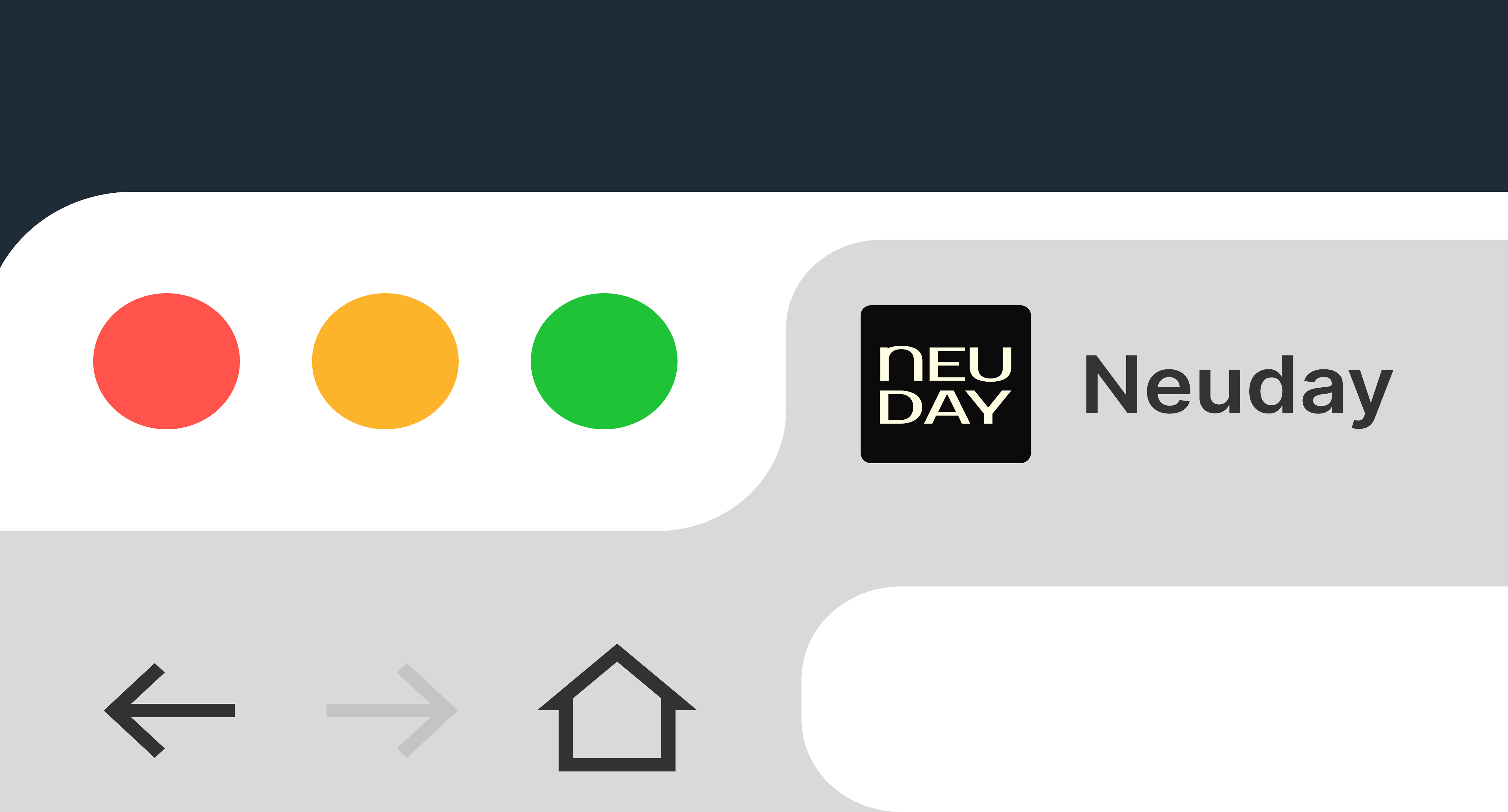 Neuday browser mockup