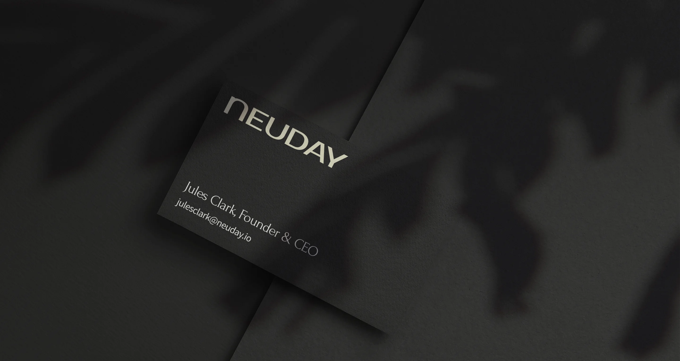 Neuday business card mockup