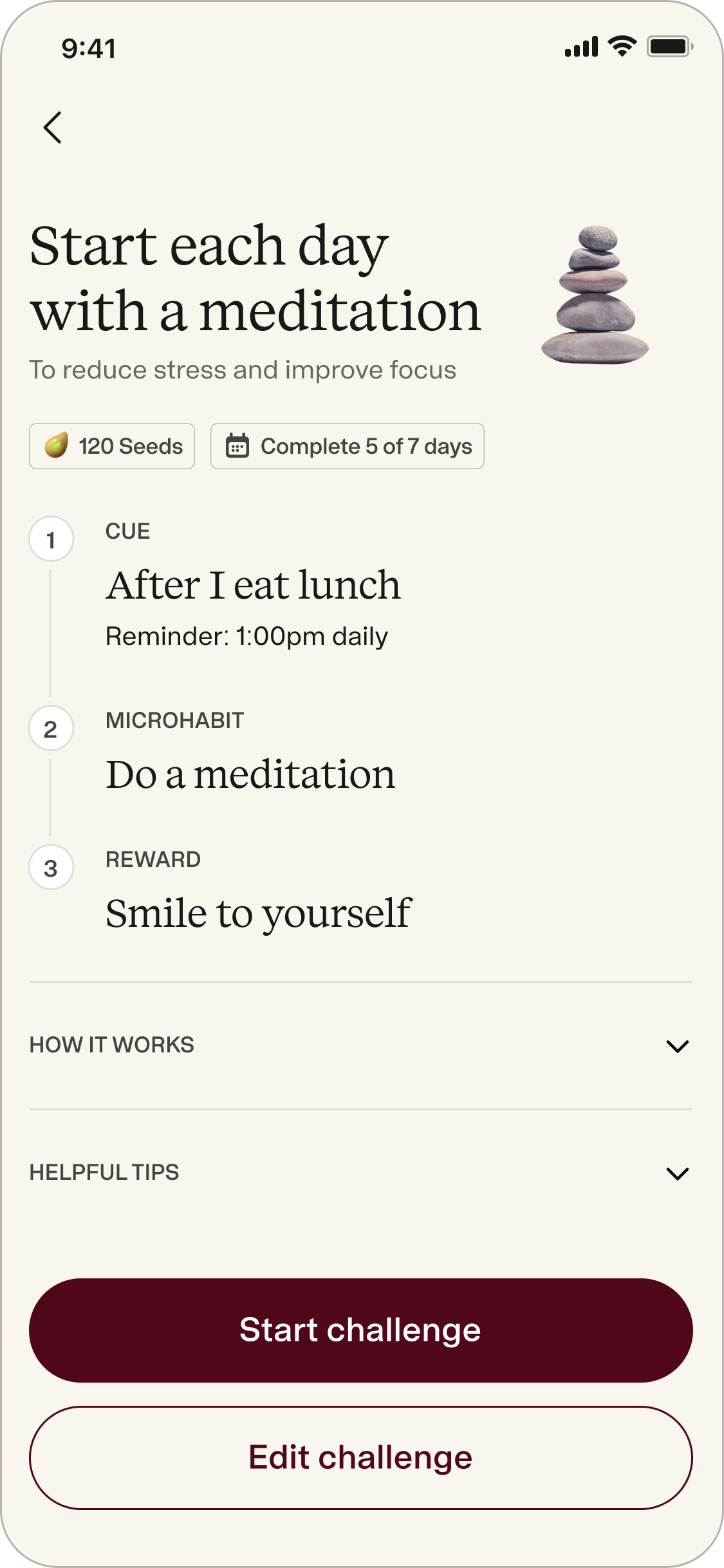 Noom — challenge detail page